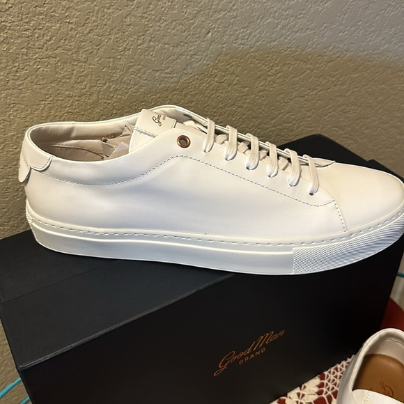 NWT Good Man Brand white Mens sneaker. Made in Italy. Italian leather - Picture 2 of 8